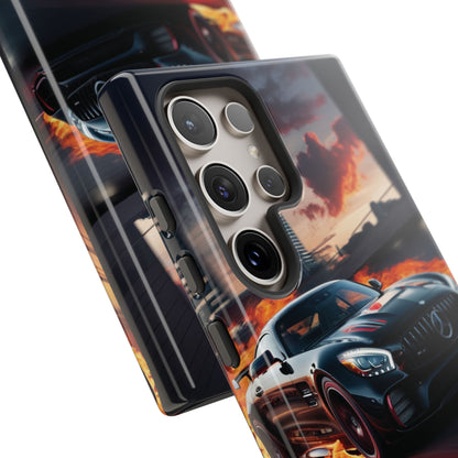 Phone Cases - Mercedes AMG in Urban Flames Design