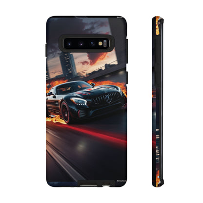 Phone Cases - Mercedes AMG in Urban Flames Design