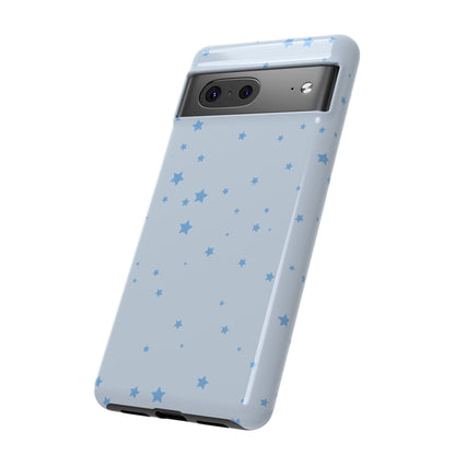 Phone Case - Blue Star in Light Blue Background Design