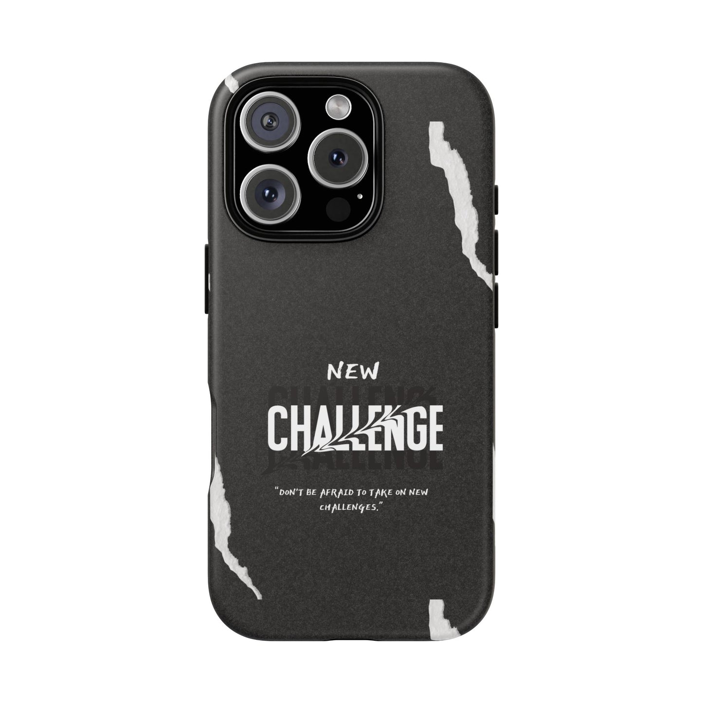 motivational new challenge phone Cases