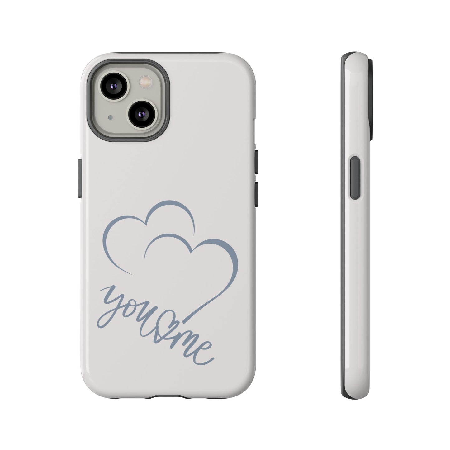 Phone Cases you and me 2 hearts Tough Cases