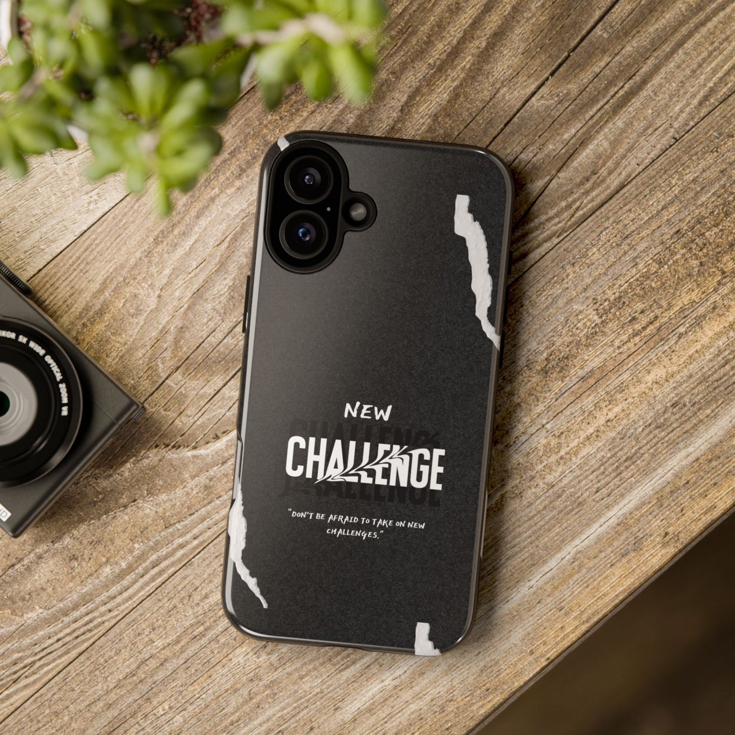 motivational new challenge phone Cases