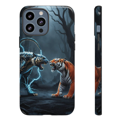 Phone Case - Lion vs Alien Tough Case