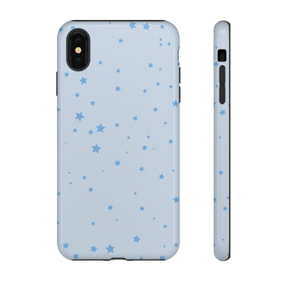 Phone Case - Blue Star in Light Blue Background Design