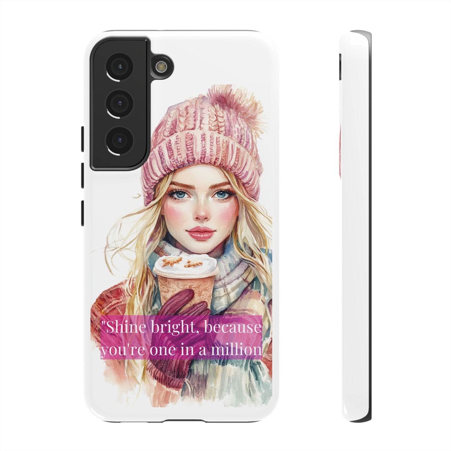 Phone Case - Girls Motivation Beautiful Shine Bright Tough Case