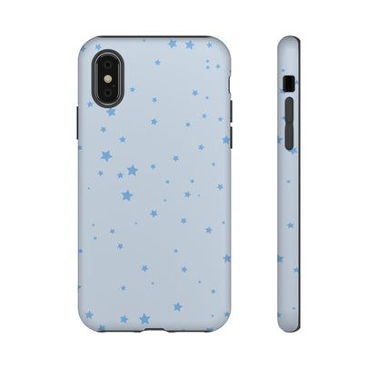 Phone Case - Blue Star in Light Blue Background Design