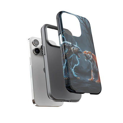 Phone Case - Lion vs Alien Tough Case