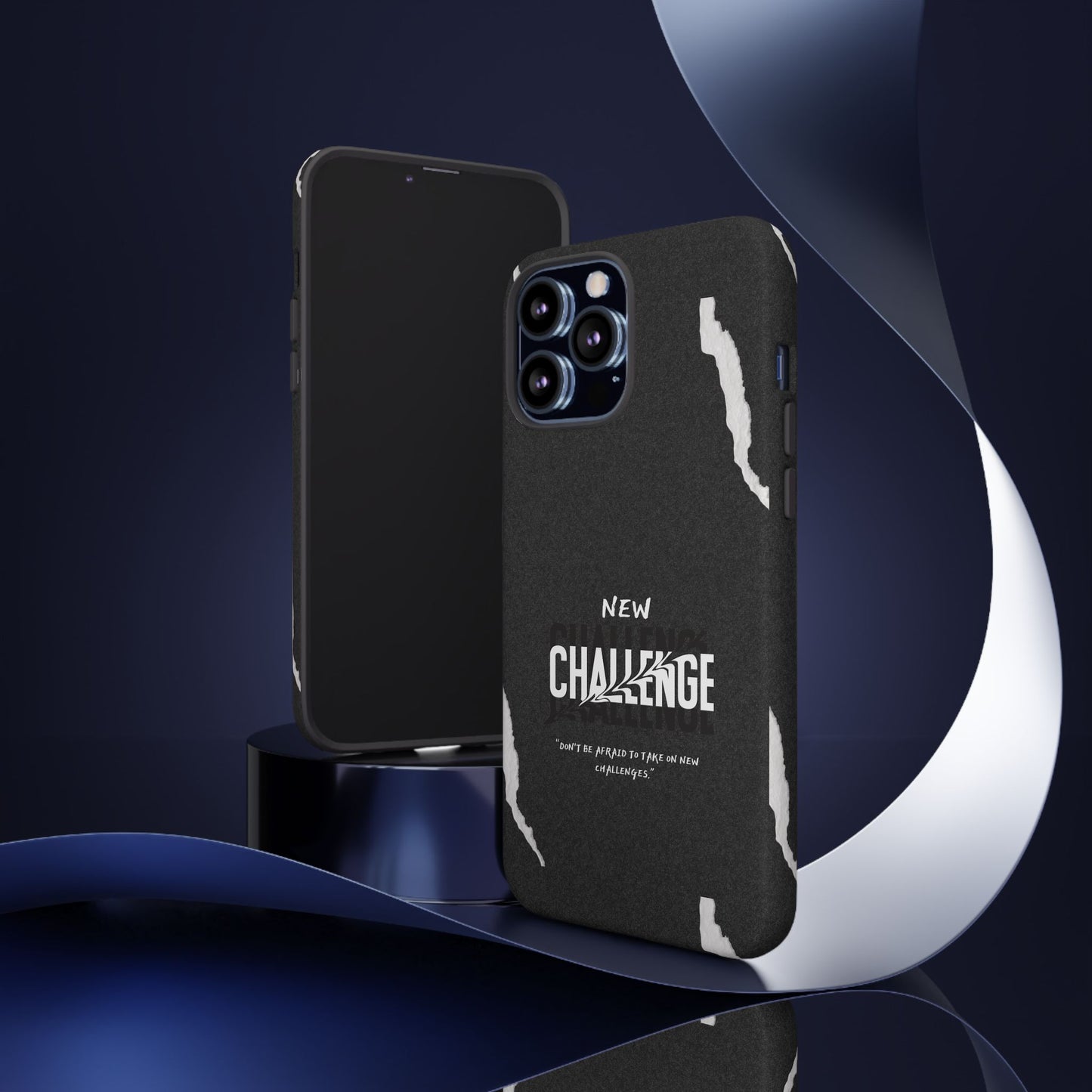 motivational new challenge phone Cases