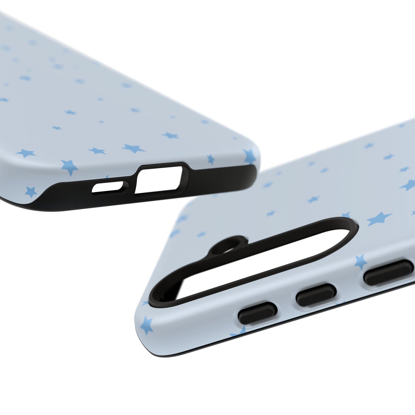 Phone Case - Blue Star in Light Blue Background Design