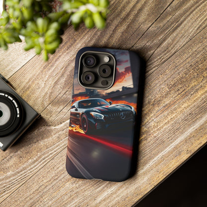 Phone Cases - Mercedes AMG in Urban Flames Design