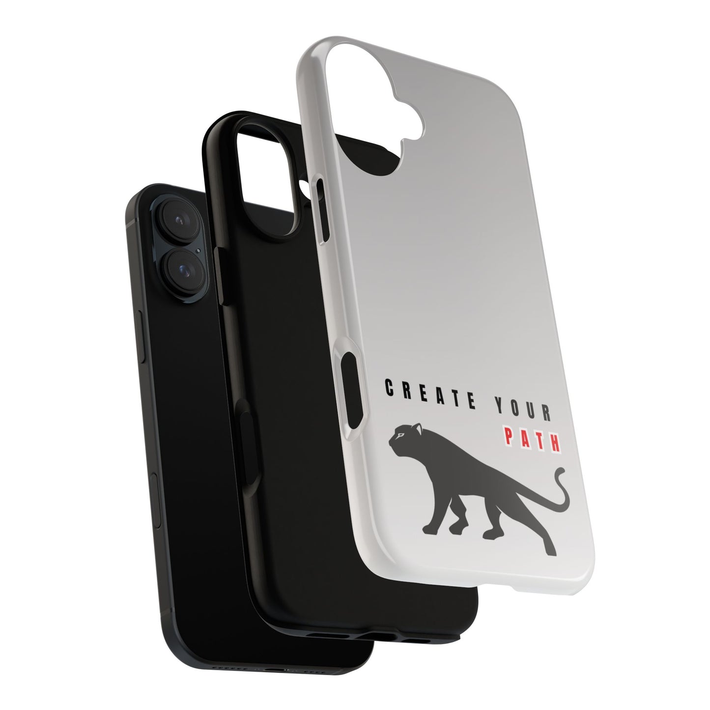 Tough Cases - Create Your Path Black Cat Phone Case