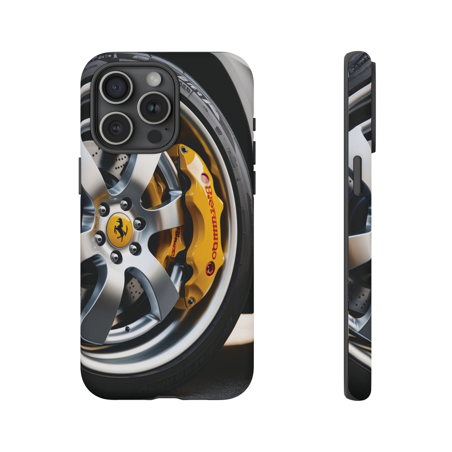 Phone Cases - Ferrari Brake and Wheel Design