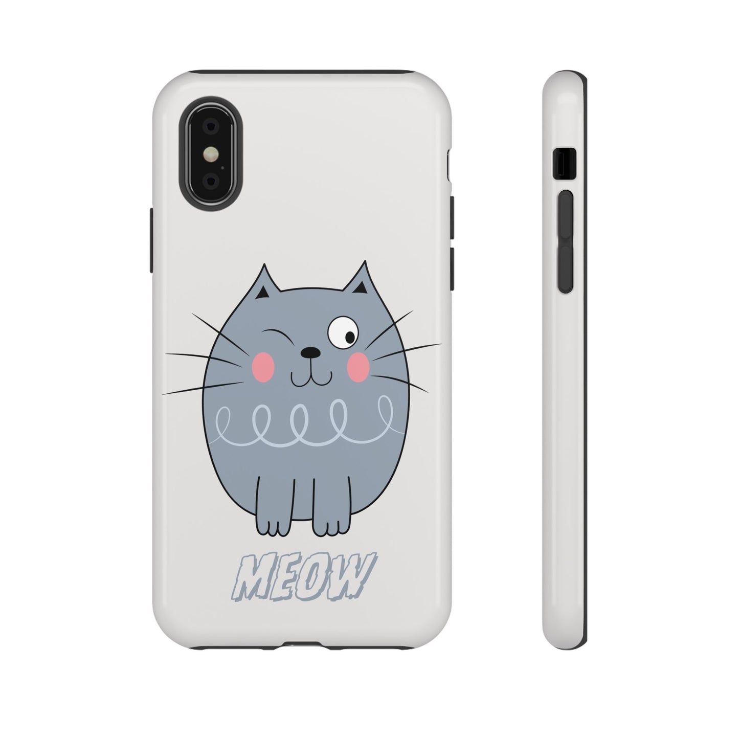 Phone Case - Tough Cat Meow Design