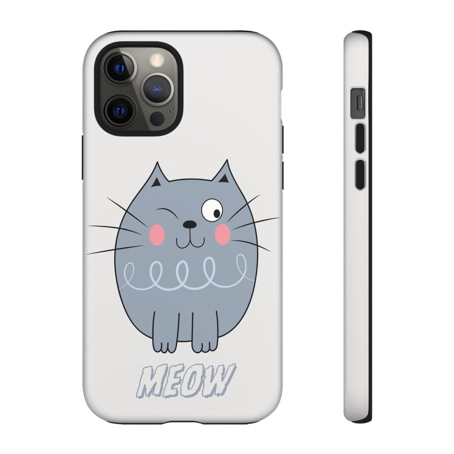 Phone Case - Tough Cat Meow Design