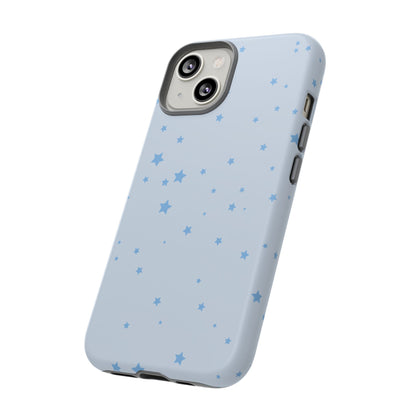 Phone Case - Blue Star in Light Blue Background Design