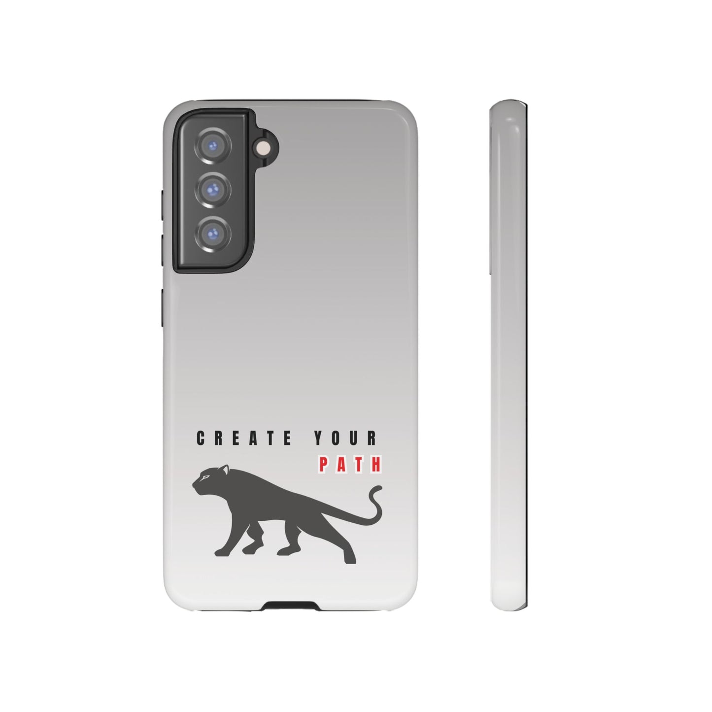 Tough Cases - Create Your Path Black Cat Phone Case