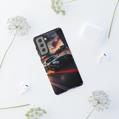 Phone Cases - Mercedes AMG in Urban Flames Design