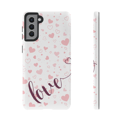 Phone Cases love light bg Tough Cases