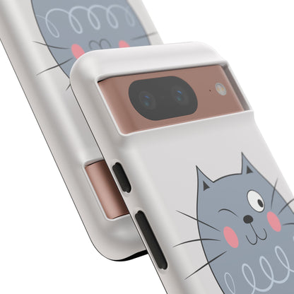 Phone Case - Tough Cat Meow Design