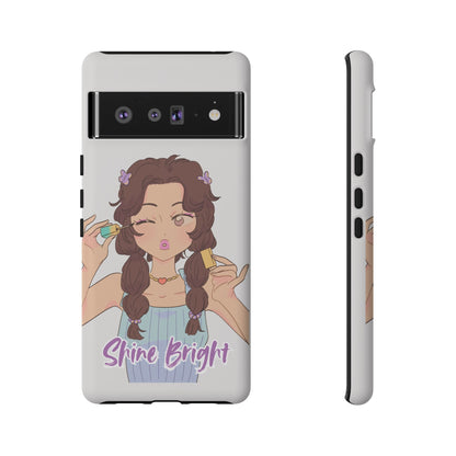 Phone Case - Shine Bright Girl Make Makeup