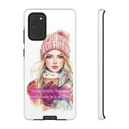 Phone Case - Girls Motivation Beautiful Shine Bright Tough Case