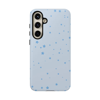 Phone Case - Blue Star in Light Blue Background Design