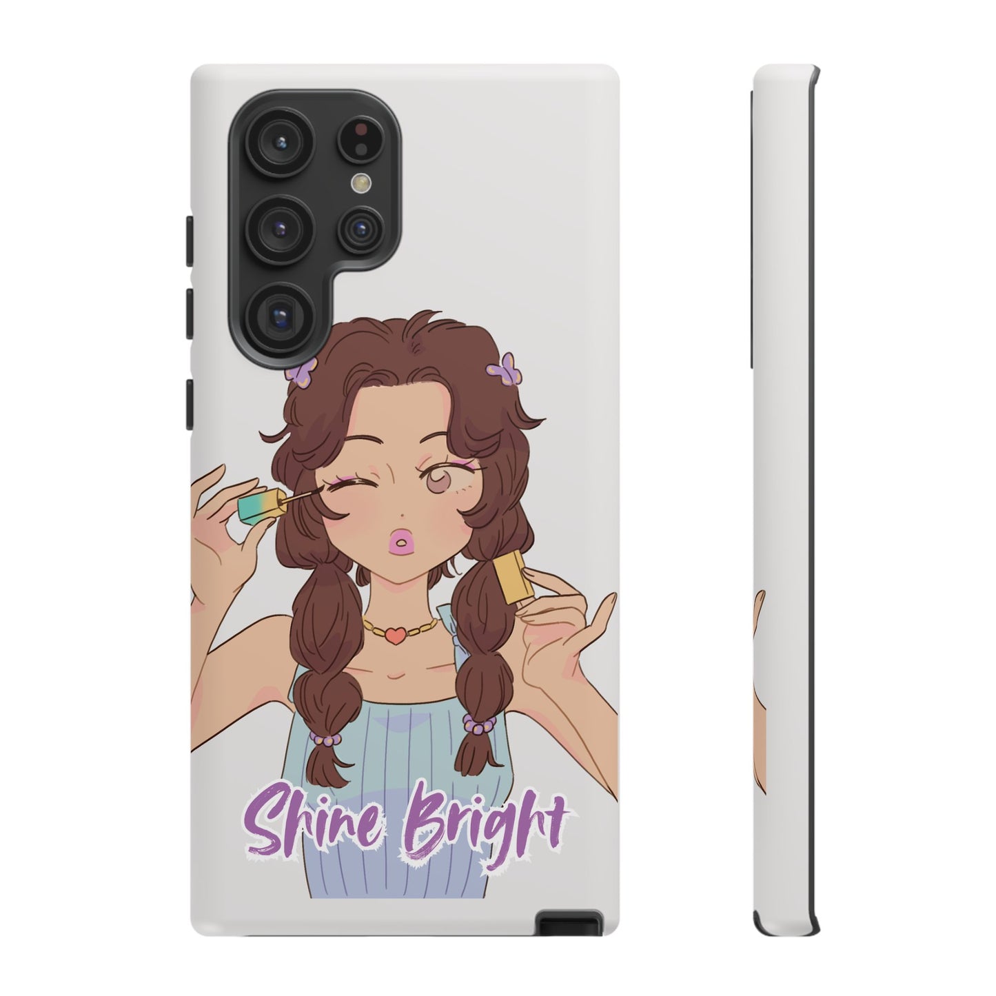 Phone Case - Shine Bright Girl Make Makeup