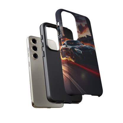 Phone Cases - Mercedes AMG in Urban Flames Design