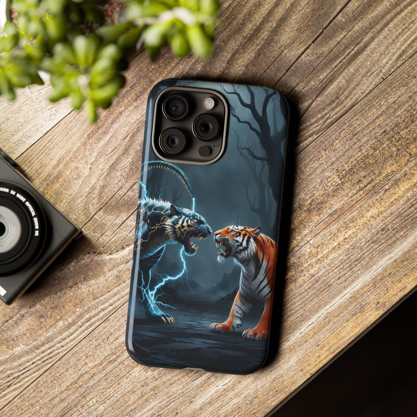 Phone Case - Lion vs Alien Tough Case