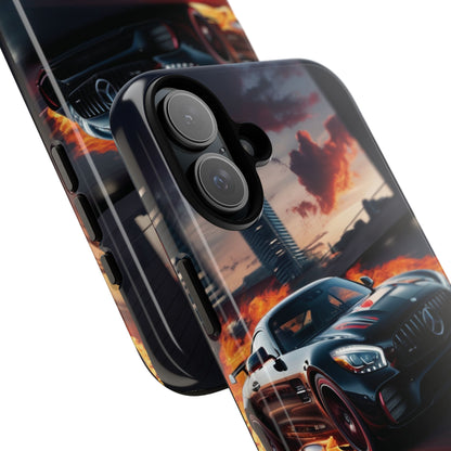 Phone Cases - Mercedes AMG in Urban Flames Design