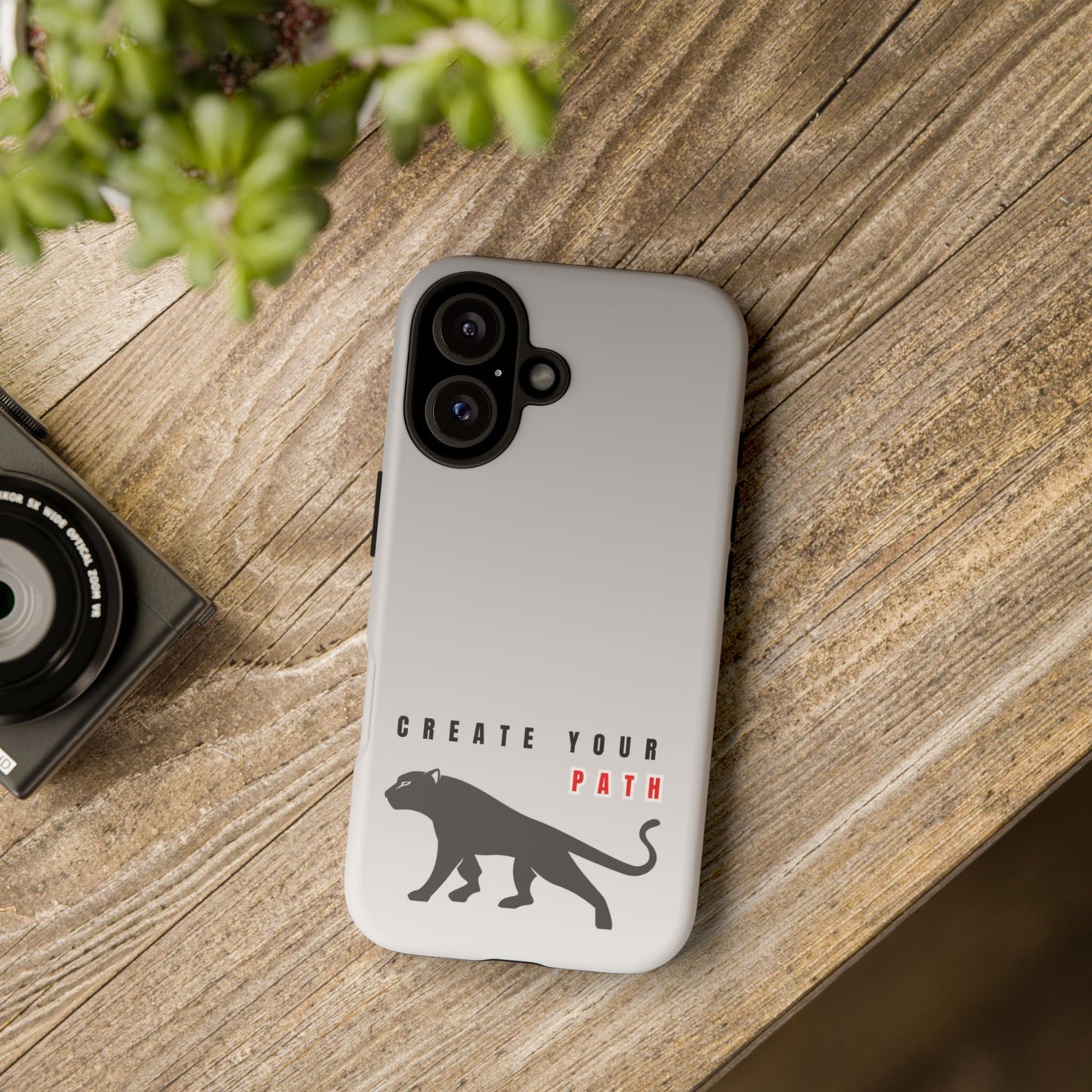 Tough Cases - Create Your Path Black Cat Phone Case