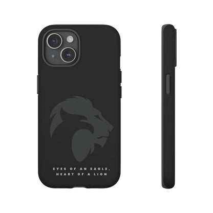 motivational black eagle & lion Tough Cases