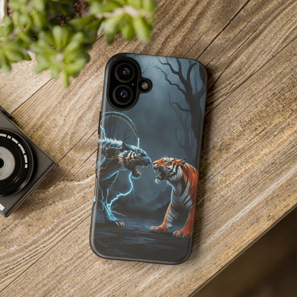 Phone Case - Lion vs Alien Tough Case