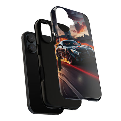 Phone Cases - Mercedes AMG in Urban Flames Design