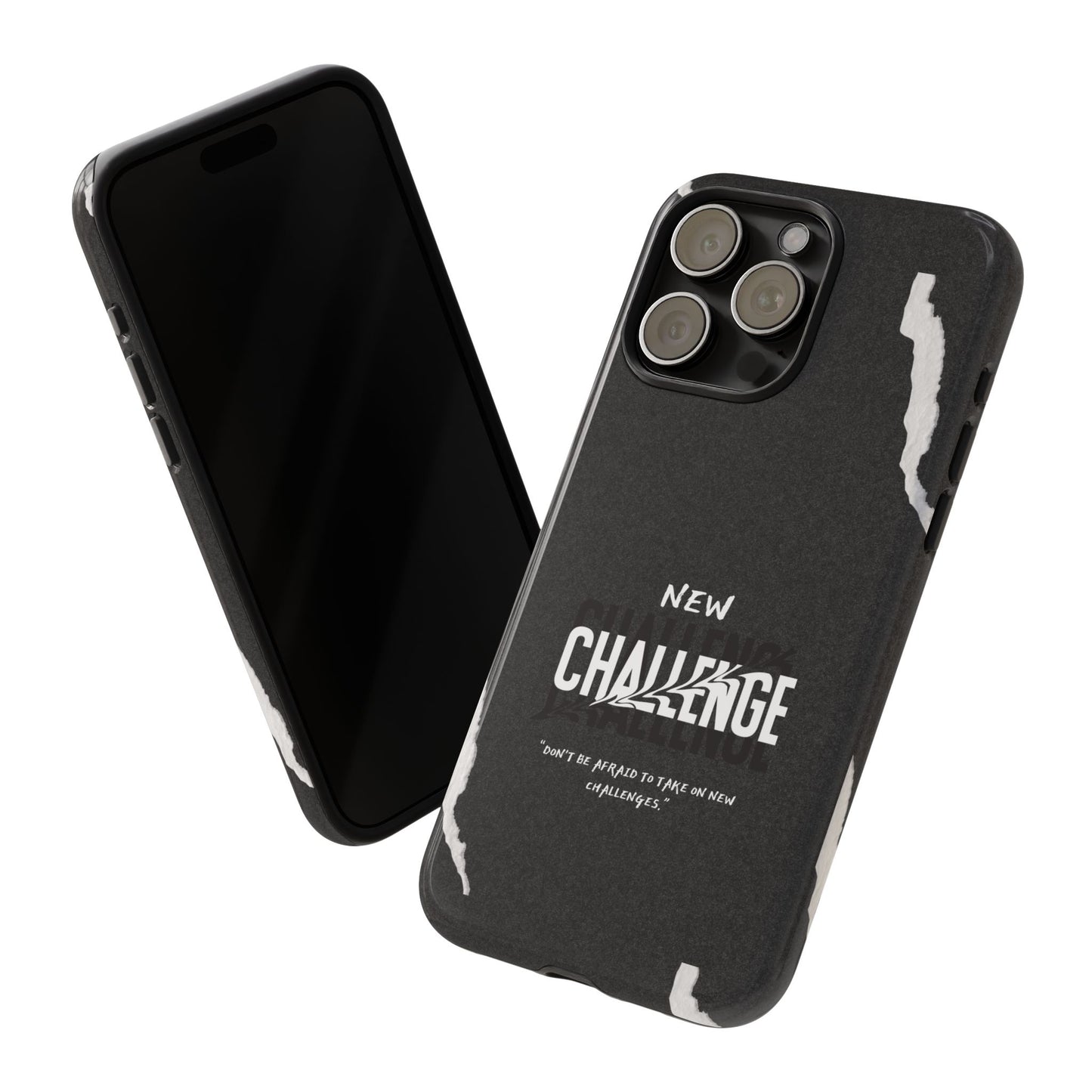 motivational new challenge phone Cases