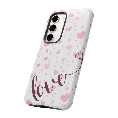 Phone Cases love light bg Tough Cases