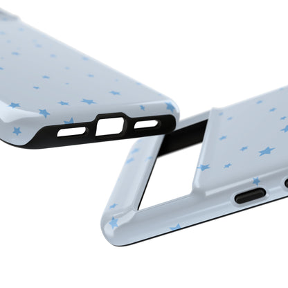 Phone Case - Blue Star in Light Blue Background Design