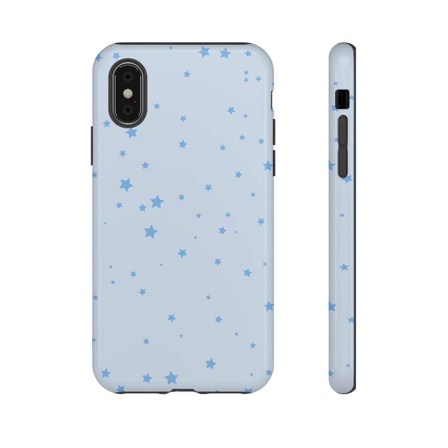 Phone Case - Blue Star in Light Blue Background Design