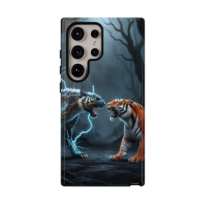 Phone Case - Lion vs Alien Tough Case