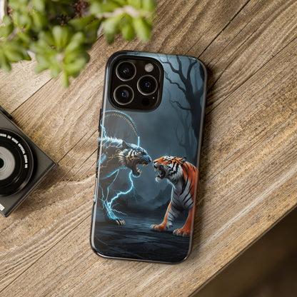 Phone Case - Lion vs Alien Tough Case