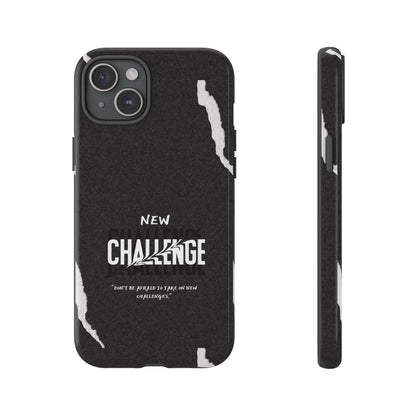 motivational new challenge phone Cases