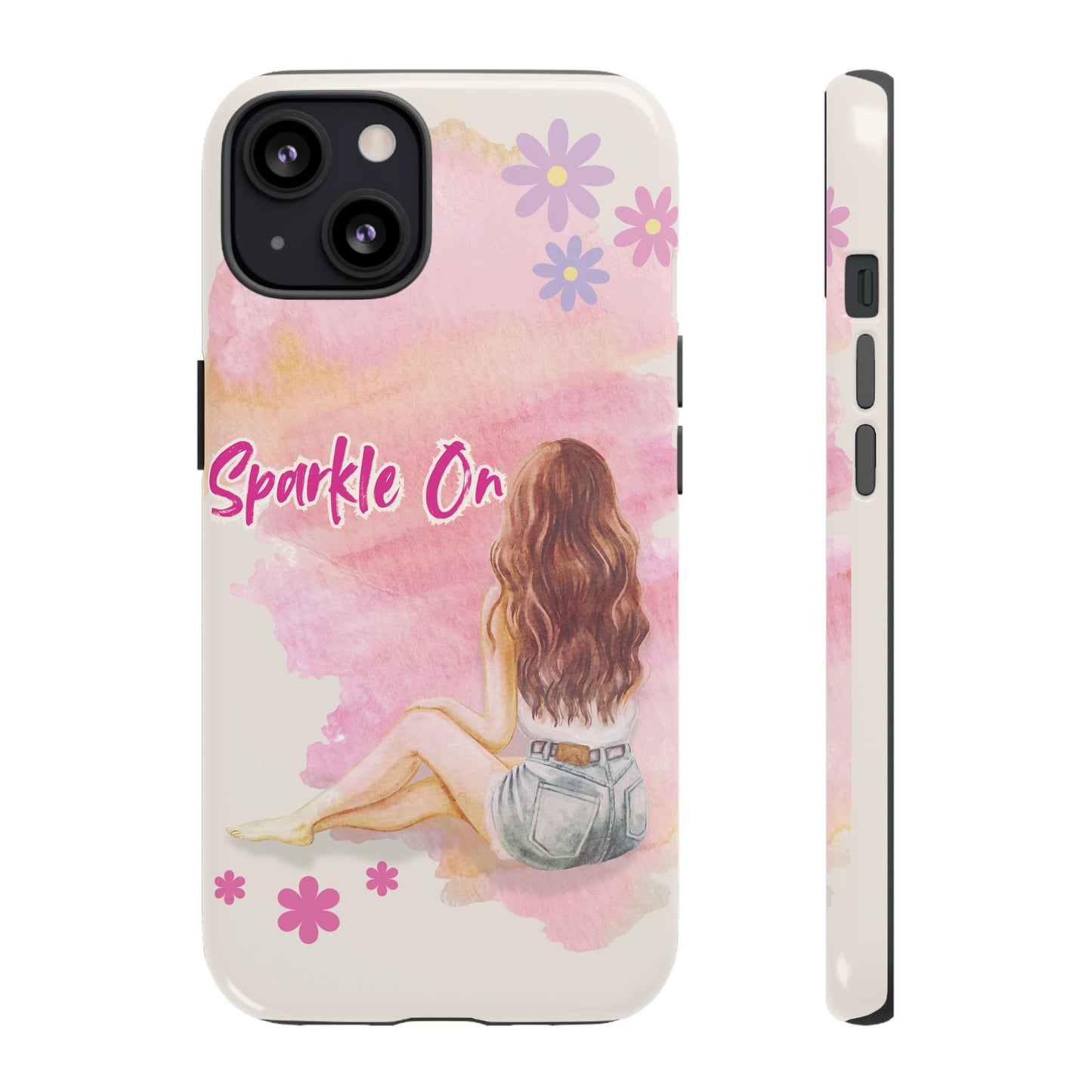 Phone Case - Sparkle On, Girl Tough Case