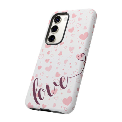 Phone Cases love light bg Tough Cases