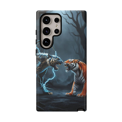 Phone Case - Lion vs Alien Tough Case