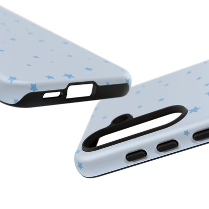 Phone Case - Blue Star in Light Blue Background Design