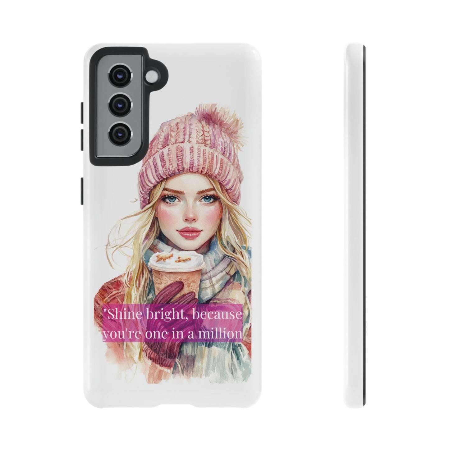 Phone Case - Girls Motivation Beautiful Shine Bright Tough Case