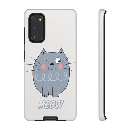 Phone Case - Tough Cat Meow Design