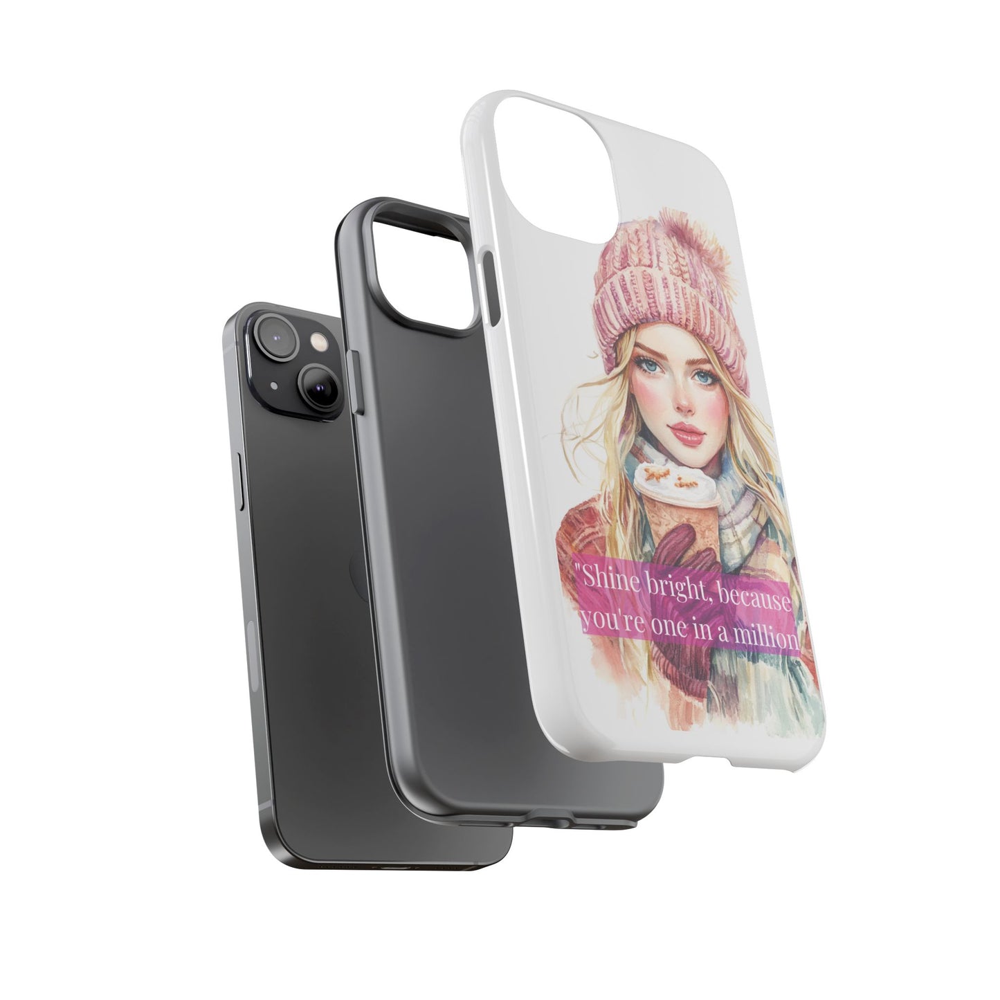 Phone Case - Girls Motivation Beautiful Shine Bright Tough Case