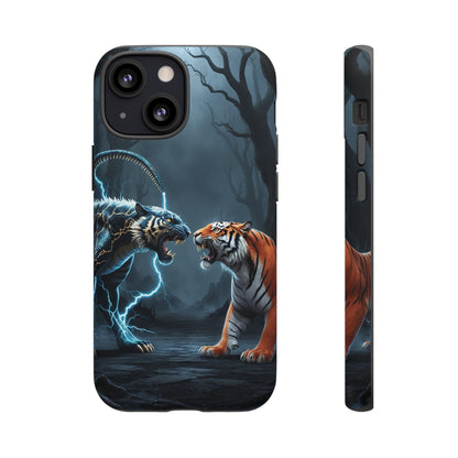 Phone Case - Lion vs Alien Tough Case