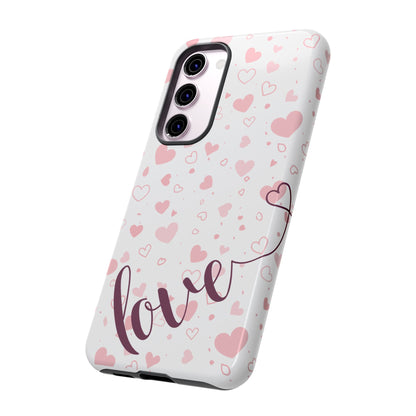 Phone Cases love light bg Tough Cases